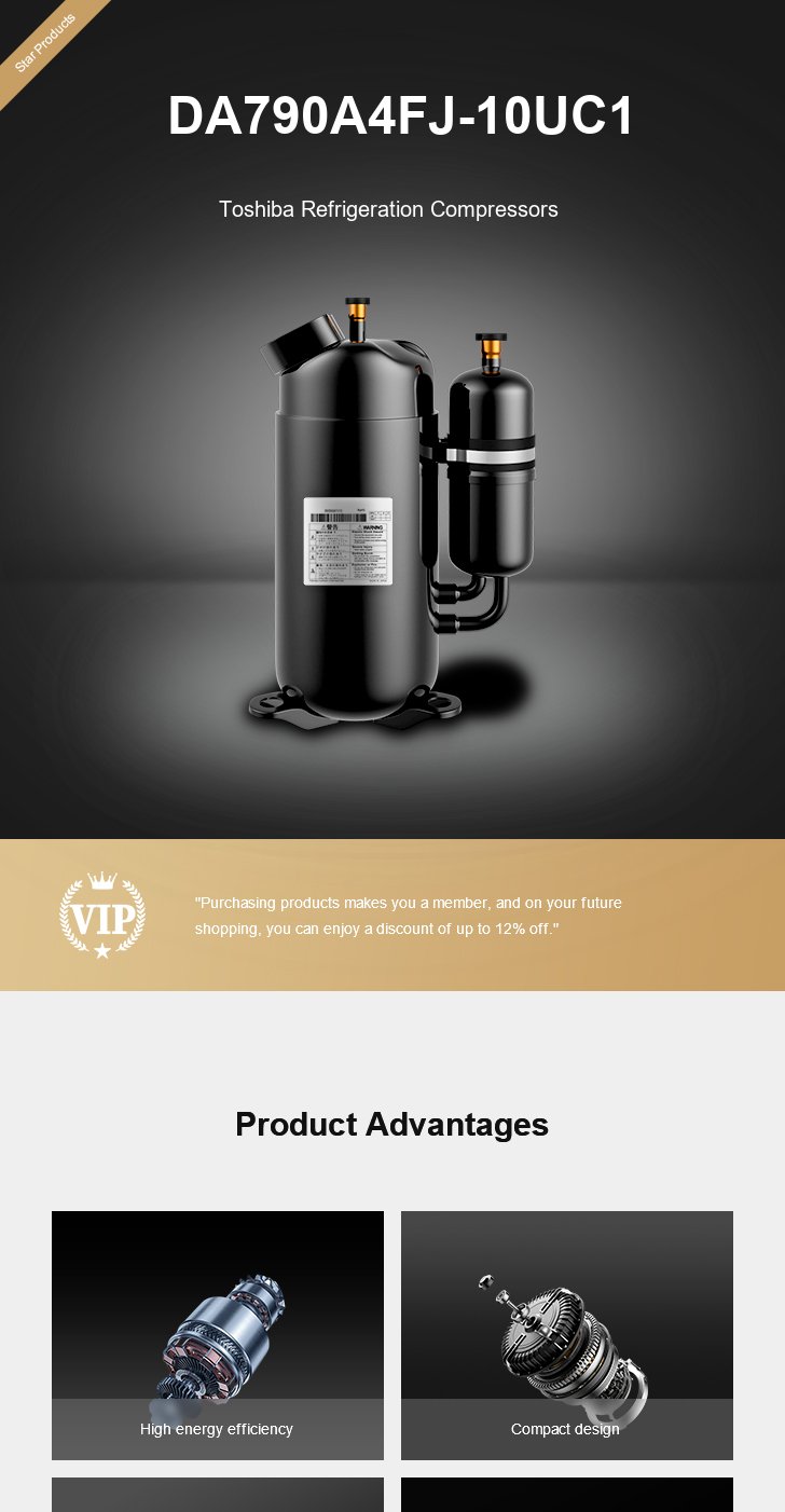 Toshiba Compressor DA790A4FJ-10UC1, technical parameters pdf, structure diagram